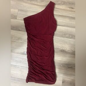 Maroon stretchy dress